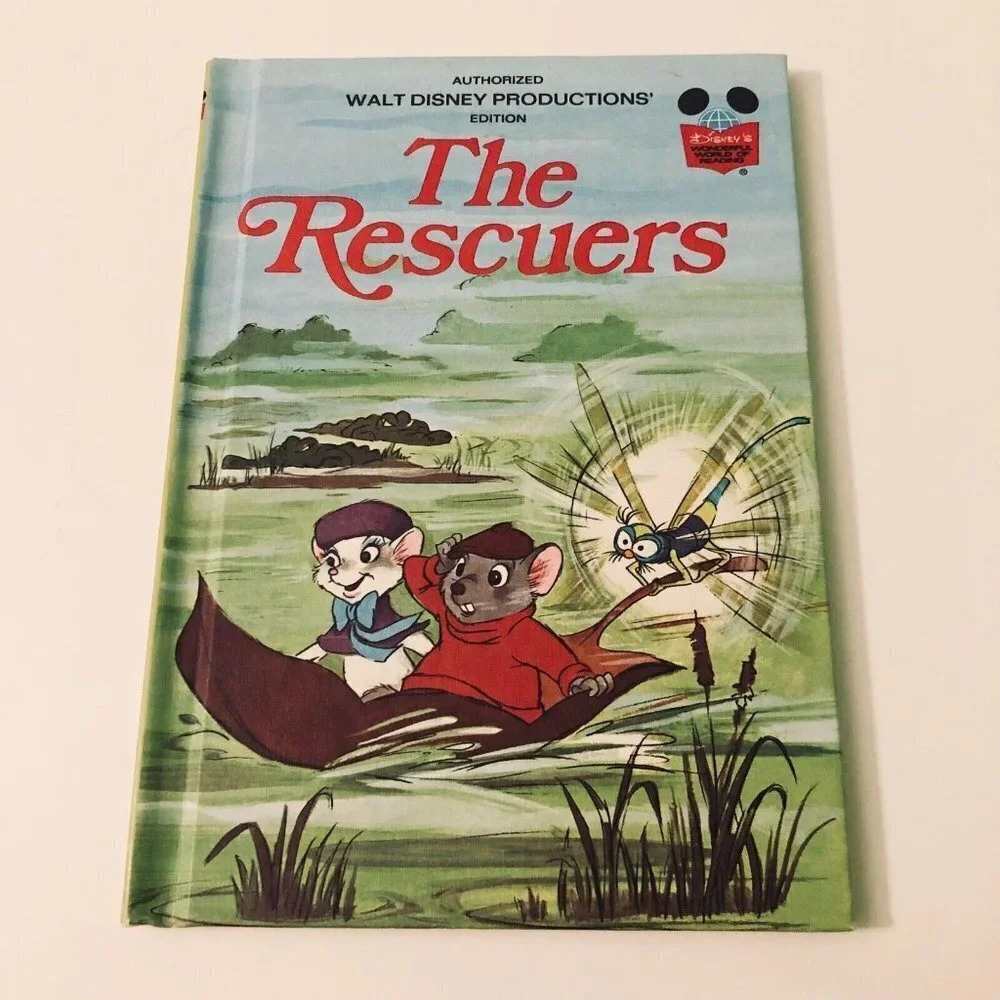 Vtg 1977 The Rescuers Disneys Wonderful World of Reading
